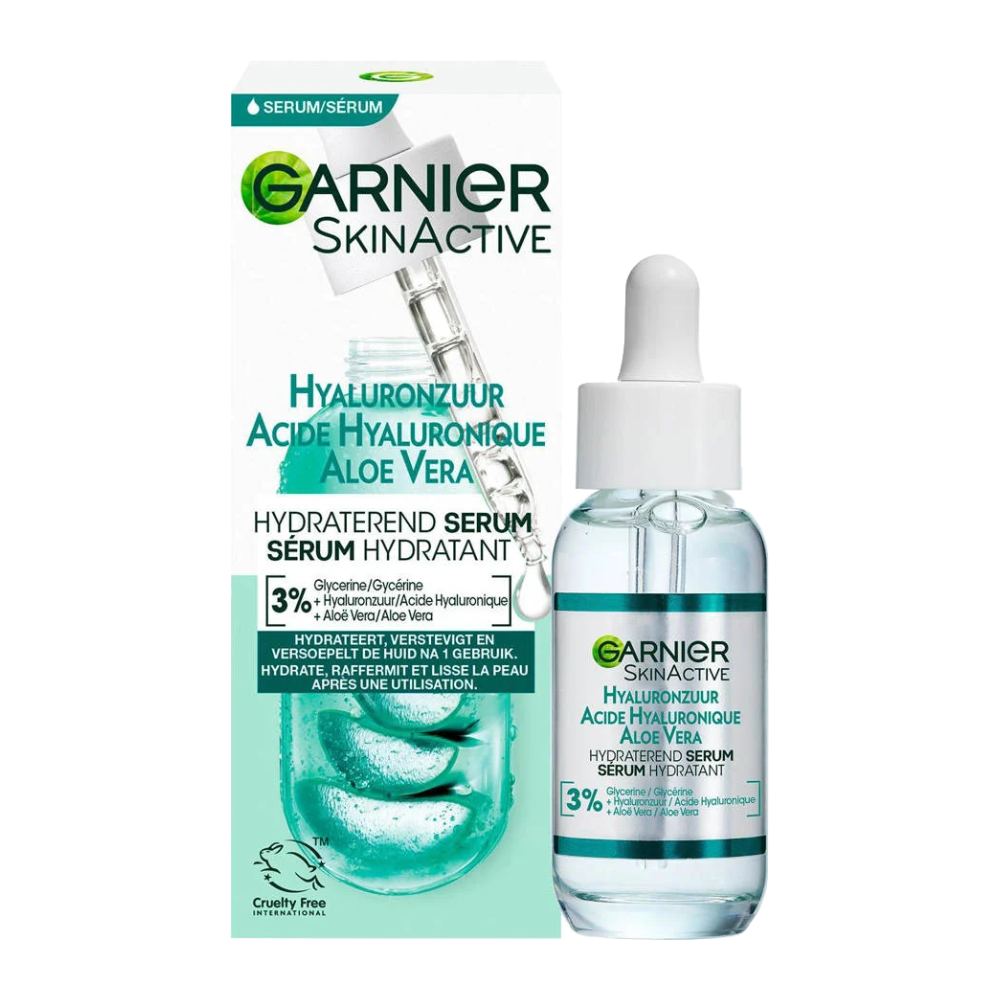 سرم آبرسان پوست گارنیه Garnier مدل Aloe Vera روشن کننده پوست حجم 30 میل