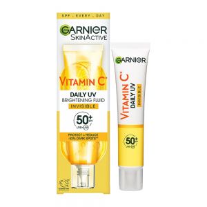 ضد آفتاب بی رنگ گارنیه Garnier مدل Vitamin C حاوی SPF50 حجم 40 میل