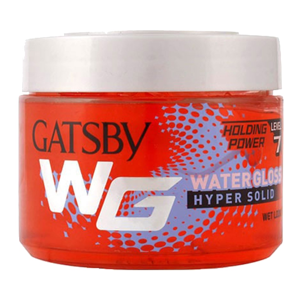 ژل مو گتسبی Gatsby سری Water Gloss مدل Hyper Solid وزن 300 گرم