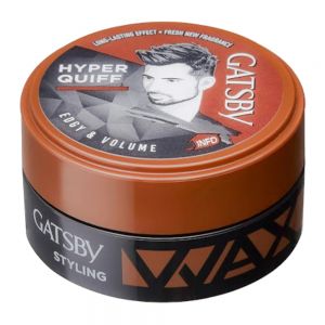 واکس مو گتسبی Gatsby مدل Hyper Quiff حالت دهنده قوی وزن 75 گرم