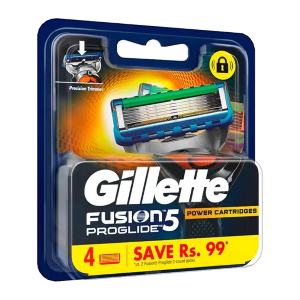 تیغ یدک ژیلت Gillette مدل Fusion5 Proglide Power Cartridge بسته 4 عددی