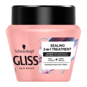 ماسک مو تقویت کننده گلیس Gliss مدل Sealing مناسب موهای ضعیف و شکننده حجم 300 میل