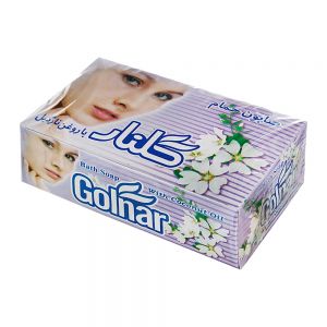 صابون حمام گلنار Golnar مدل Springs Flower رایحه گل بهاری بسته 6 عددی وزن 780 گرم