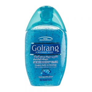 شامپو بدن و صورت اسکراب گلرنگ Golrang مدل Scrub Blue وزن 280 گرم