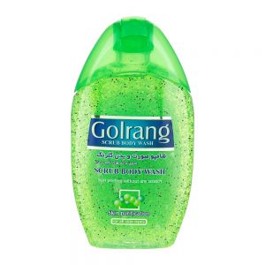 شامپو بدن و صورت اسکراب گلرنگ Golrang مدل Scrub Green وزن 280 گرم