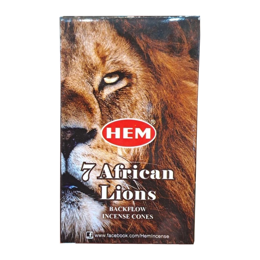 عود مخروطی آبشاری Hem مدل African Lions رایحه شیر آفریقایی بسته 10 عددی