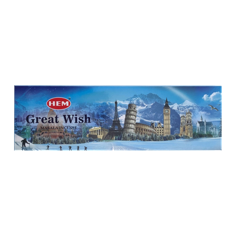 عود دست ساز Hem مدل Great Wish رایحه آرزوی بزرگ وزن 50 گرم