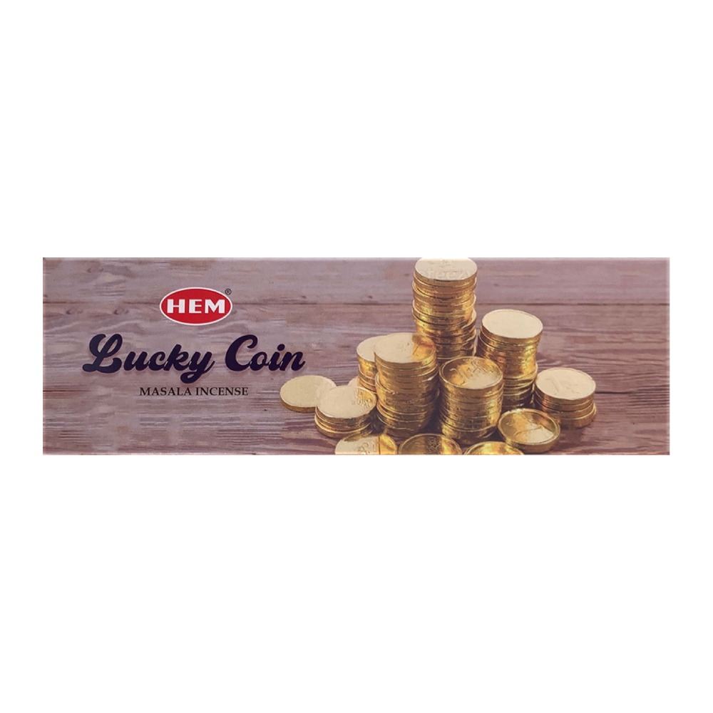 عود دست ساز Hem مدل Lucky Coin رایحه سکه شانس وزن 50 گرم