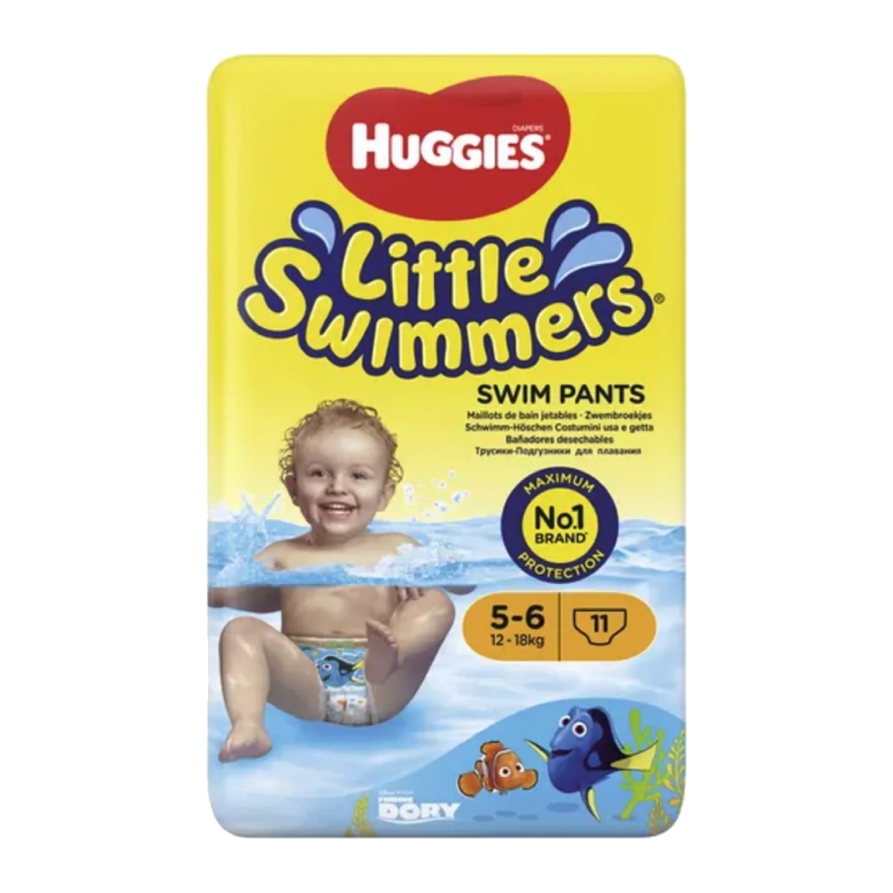 پوشک استخری هاگیز Huggies مدل Little Swimmers مناسب کودک با وزن 12 تا 18 کیلوگرم بسته 11 عددی