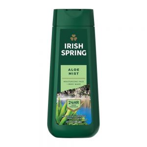 شامپو بدن Irish Spring مدل Aloe Mist حاوی عصاره آلوئه ورا حجم 591 میل