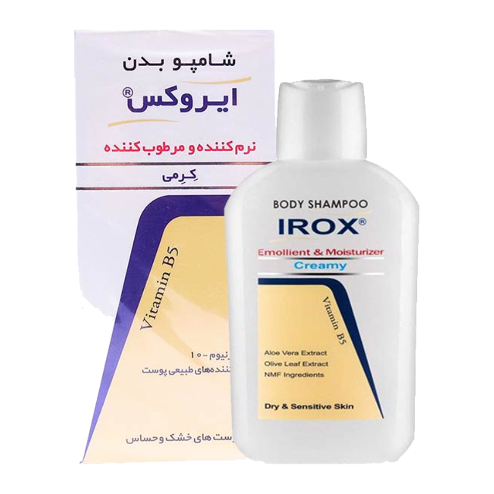 شامپو بدن کرمی ایروکس Irox مدل Moisturizing نرم کننده و مرطوب کننده وزن 200 گرم