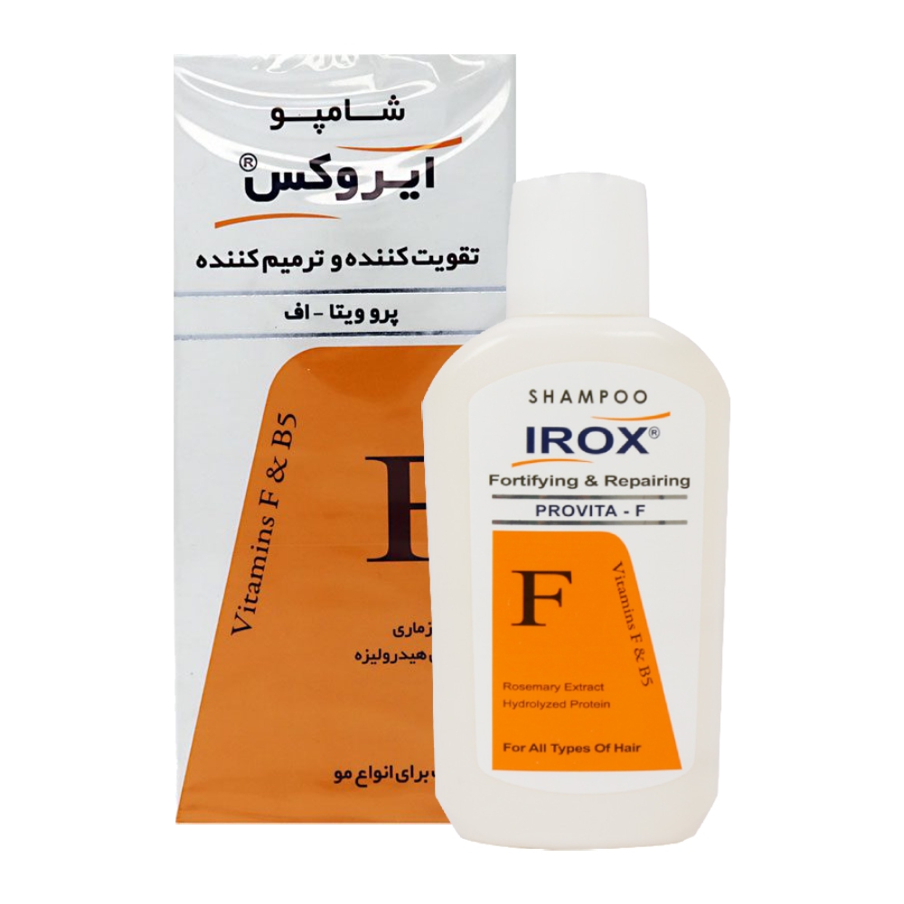 شامپو تقویت کننده و ترمیم کننده مو ایروکس Irox مدل Provita-F وزن 200 گرم