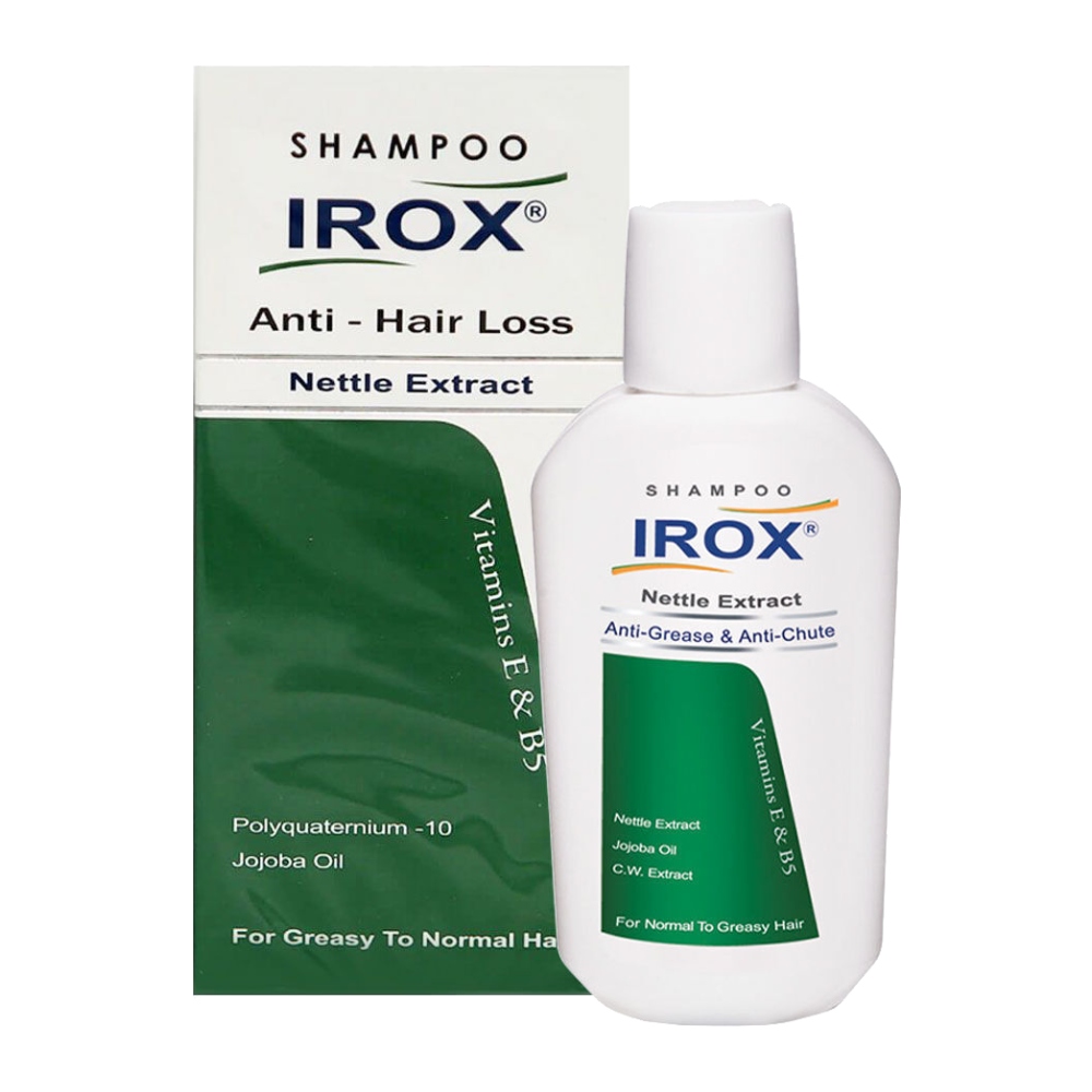 شامپو ضد ریزش مو ایروکس Irox مدل Nettle Extract حاوی عصاره گزنه وزن 200 گرم