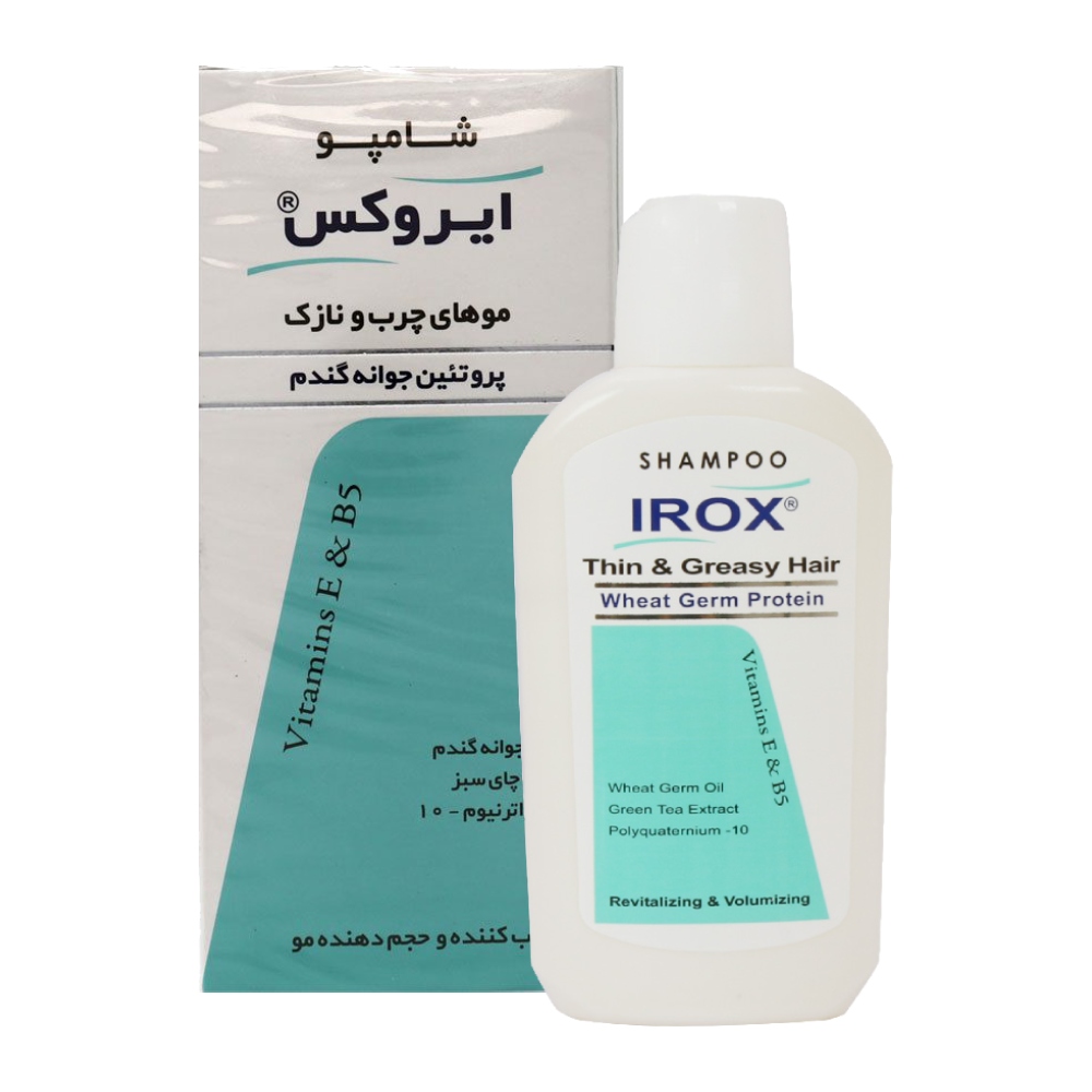 شامپو مو ایروکس Irox مدل Wheat Protein مناسب موهای چرب و نازک وزن 200 گرم