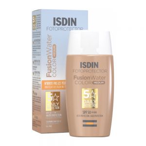 کرم ضد آفتاب رنگی Isdin مدل Fusion Water Color حاوی SPF 50 حجم 50 میل