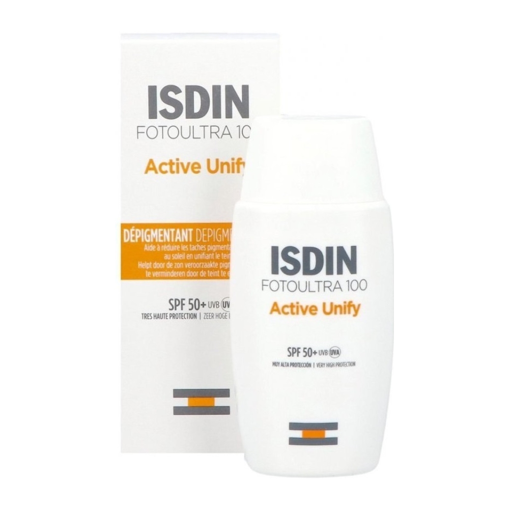 کرم ضد آفتاب بی رنگ Isdin مدل Active Unify حاوی +SPF 50 حجم 50 میل