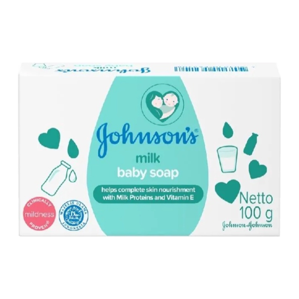 صابون کودک جانسون Johnsons مدل Milk حاوی نرم کننده وزن 100 گرم