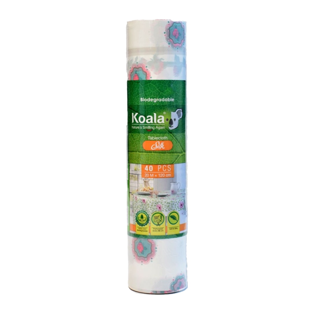 سفره یکبار مصرف رولی کوالا Koala مدل Silk حریر بسته 40 عددی