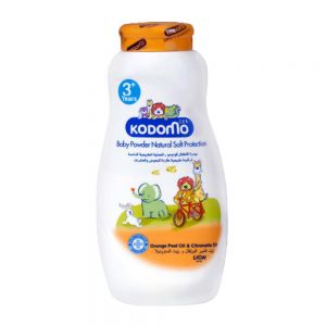 پودر بچه Kodomo مدل Natural Soft Protection نرم و لطیف کننده پوست وزن 180 گرم