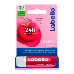 بالم لب Labello مدل Cherry Shin نمای درخشان و قرمز وزن 4.8 گرم