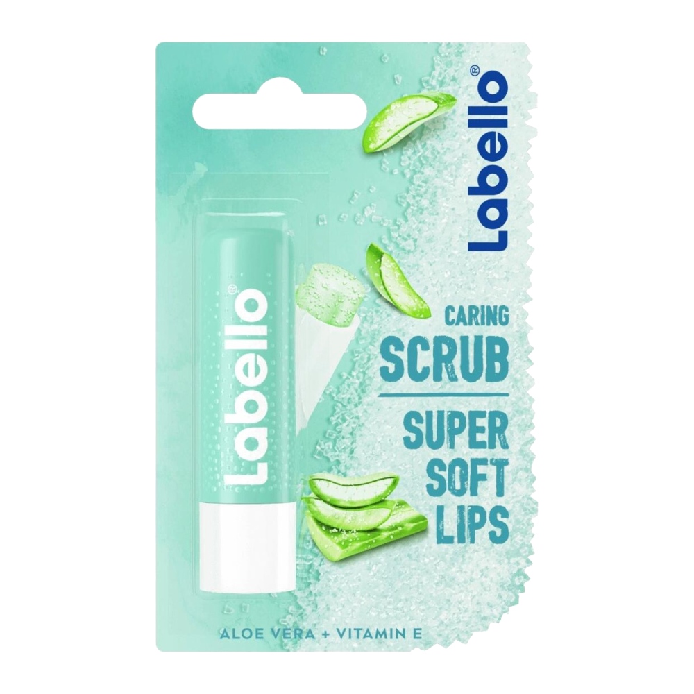 بالم لب Labello سری Caring Scrub حاوی عصاره آلوئه ورا وزن 4.8 گرم