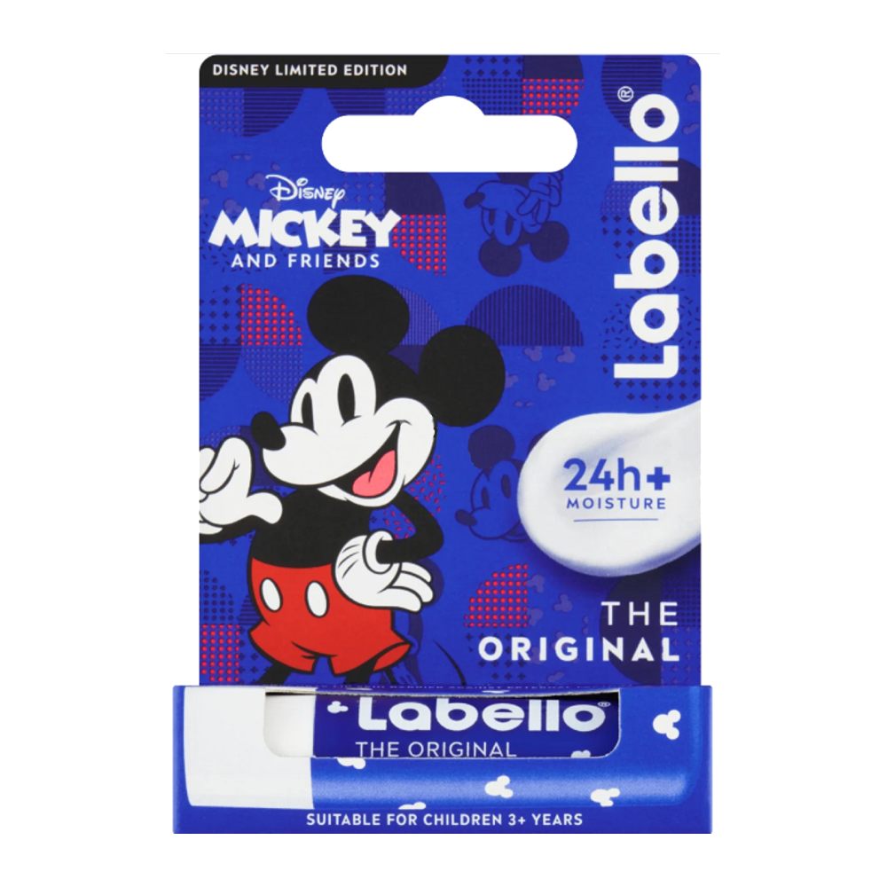 بالم لب Labello سری Mickey And Friends مدل The Original مناسب استفاده کودکان وزن 4.8 گرم