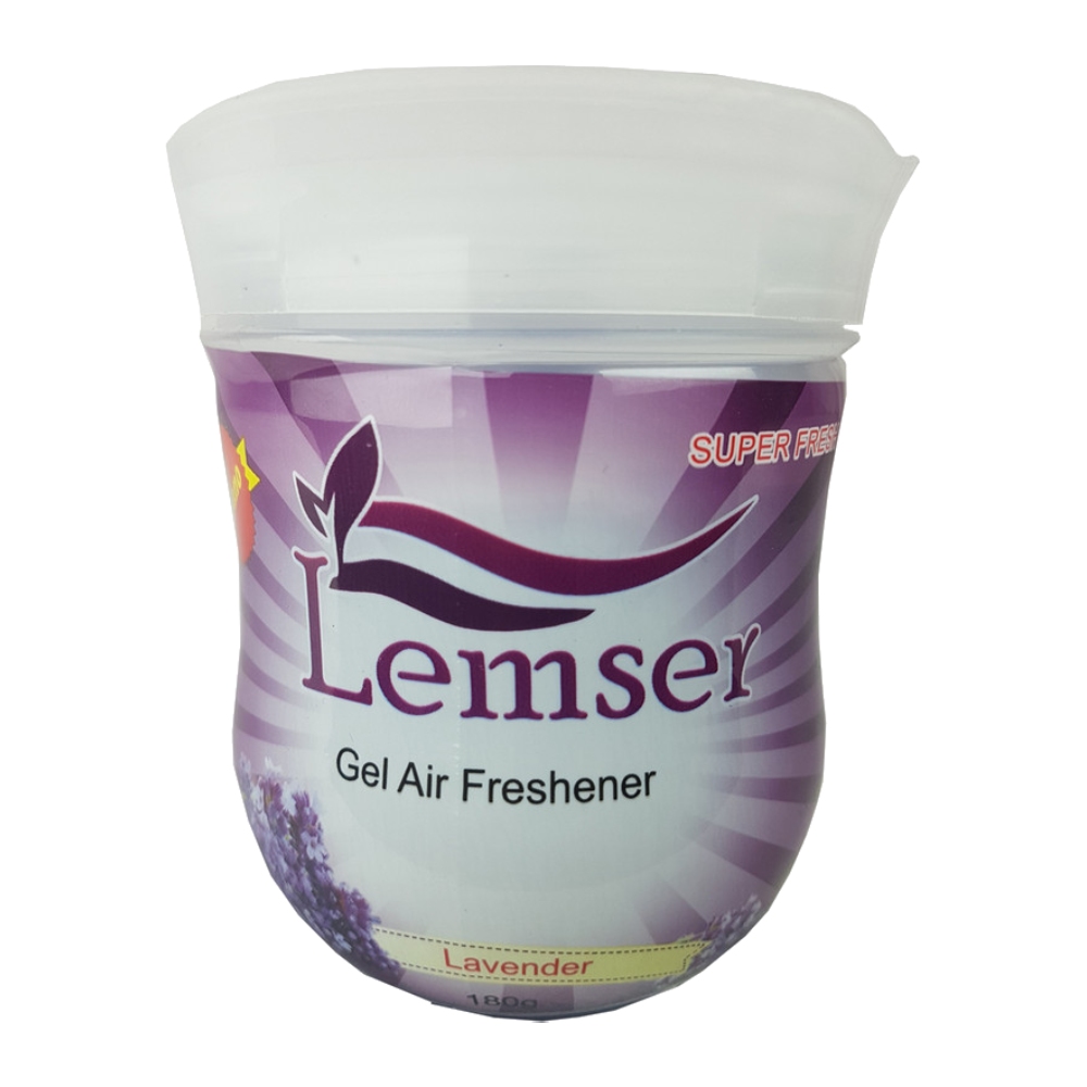 خوشبو کننده هوا ژله ای لمسر Lemser مدل Lavender رایحه اسطوخودوس وزن 180 گرم