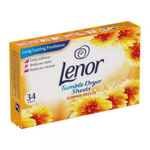 خوشبو کننده ورقه ای لباس Lenor مدل Summer Breeze  بسته 34 عددی