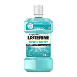 دهان شویه لیسترین Listerine مدل Cool Mint رایحه نعنای تند حجم 500 میل
