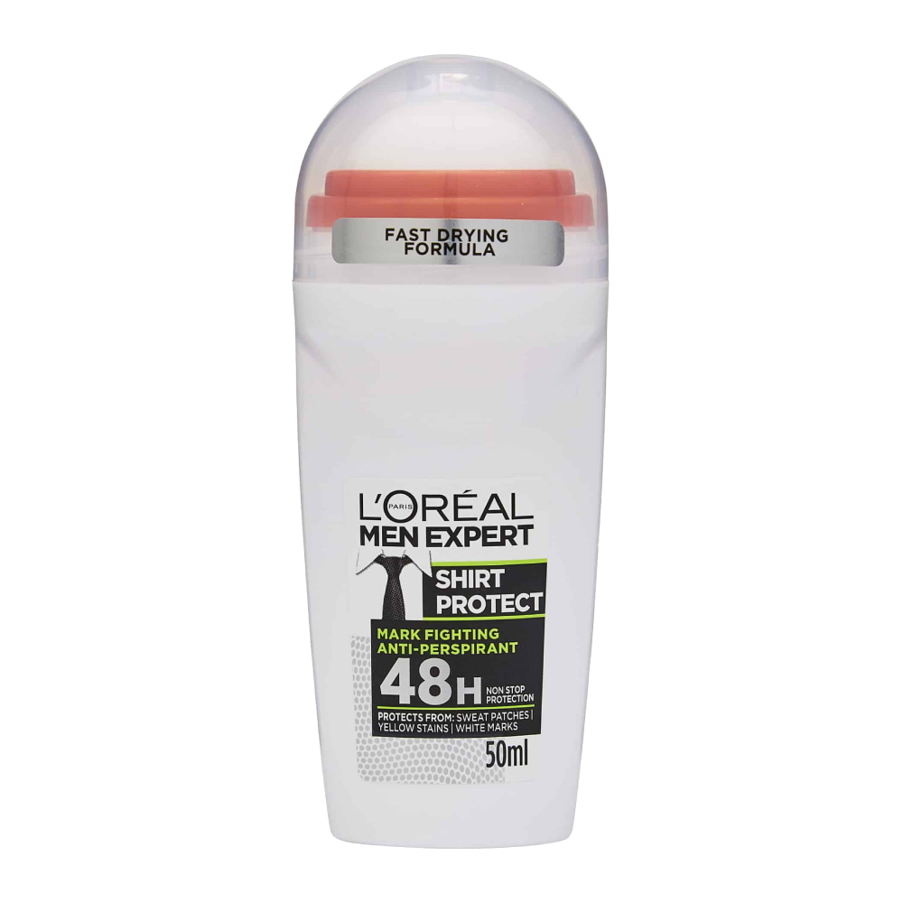 رول ضد تعریق مردانه لورآل L'Oreal مدل Shirt Protect حجم 50 میل