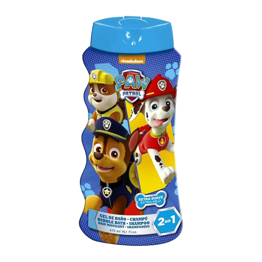 شامپو سر و بدن کودک لورنی Lorenay مدل Paw Patrol طرح جلد سگ های نگهبان حجم 475 میل