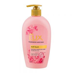 مایع دستشویی لوکس Lux مدل Soft Touch رایحه گل رز حجم 500 میل