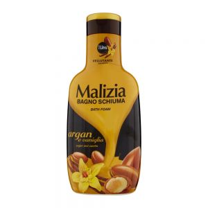 فوم شست و شوی بدن Malizia مدل Argan And Vaniglia حاوی روغن آرگان حجم 1000 میل