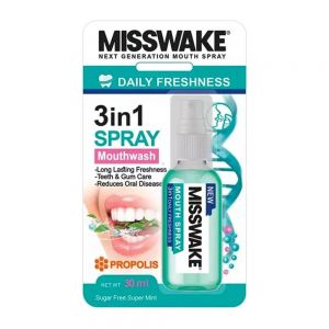 اسپری دهان شویه میسویک Misswake مدل Daily Freshness خوشبو کننده دهان حجم 30 میل