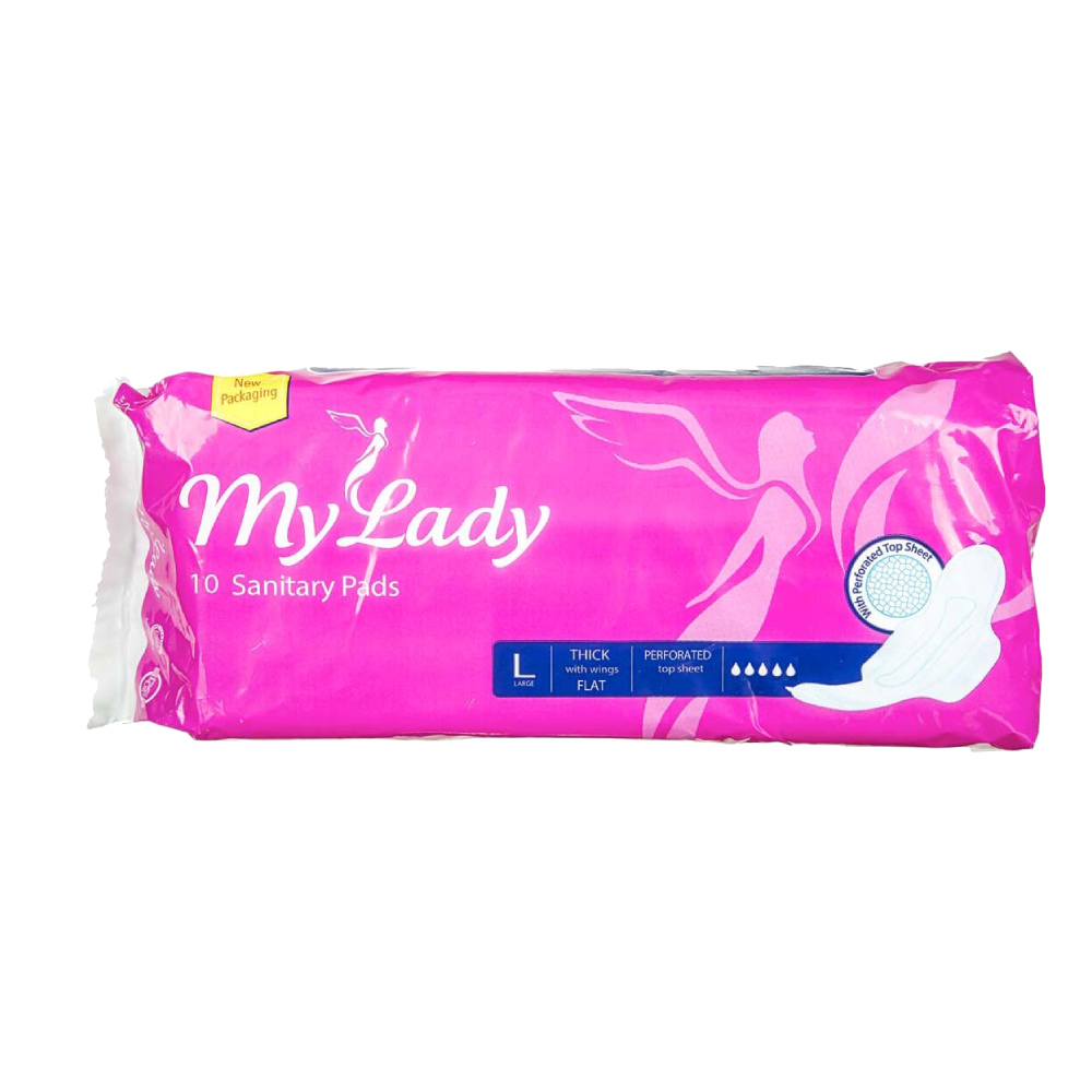 نوار بهداشتی بالدار مای لیدی My Lady مدل Classic Pink سایز بزرگ بسته 10 عددی