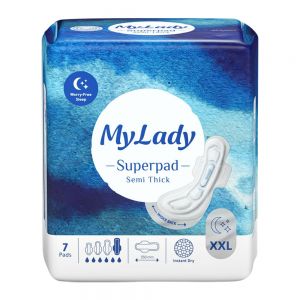 نوار بهداشتی بالدار مای لیدی My Lady سری Superpad سایز XXL  بسته 7 عددی