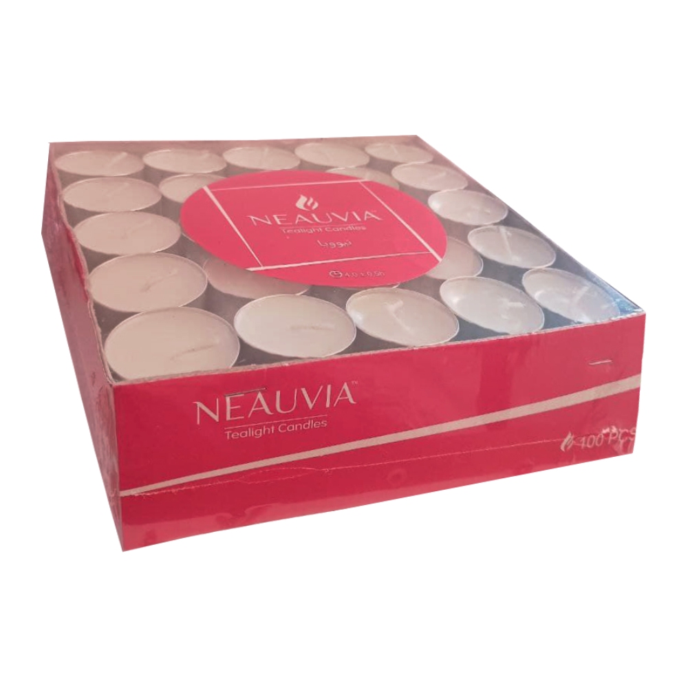 شمع وارمر نیوویا Neauvia مدل Tealight Candles بسته 100 عددی