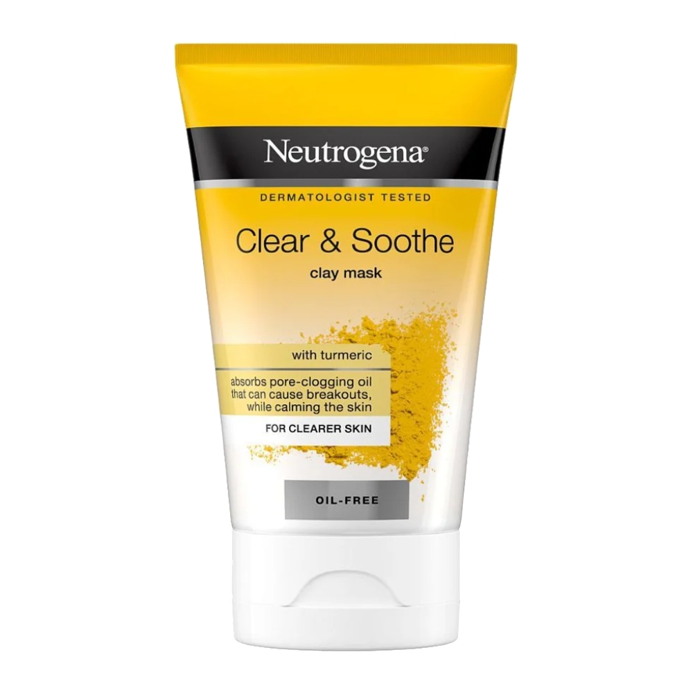 ماسک صورت Neutrogena مدل Turmic حاوی زردچوبه و خاک رس حجم 50 میل