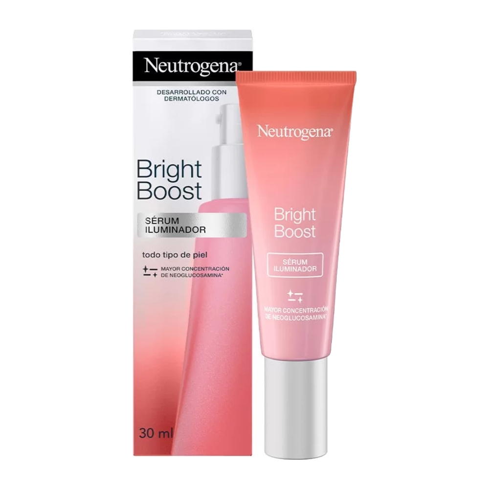 سرم روشن کننده پوست Neutrogena مدل Bright Boost مناسب انواع پوست حجم 30 میل