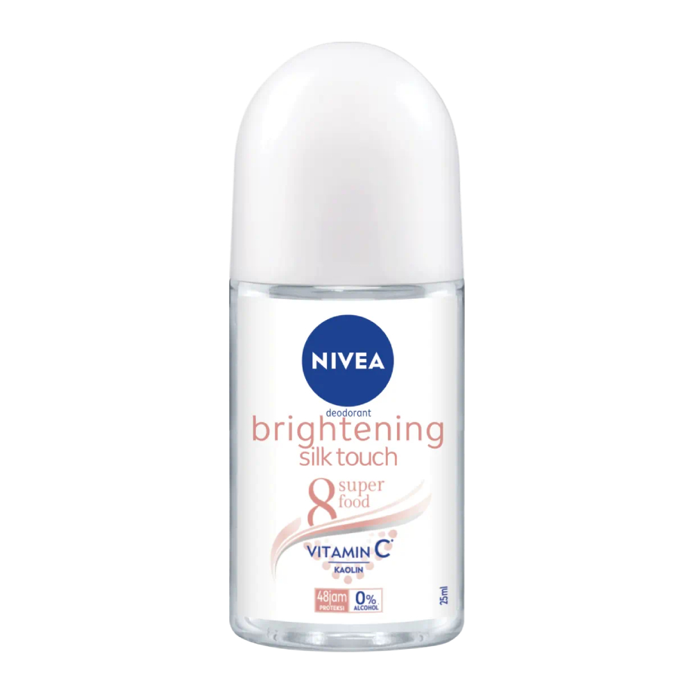 مام رول زنانه نیوآ Nivea مدل Brightening Silk Touch نرم کننده پوست حجم 50 میل