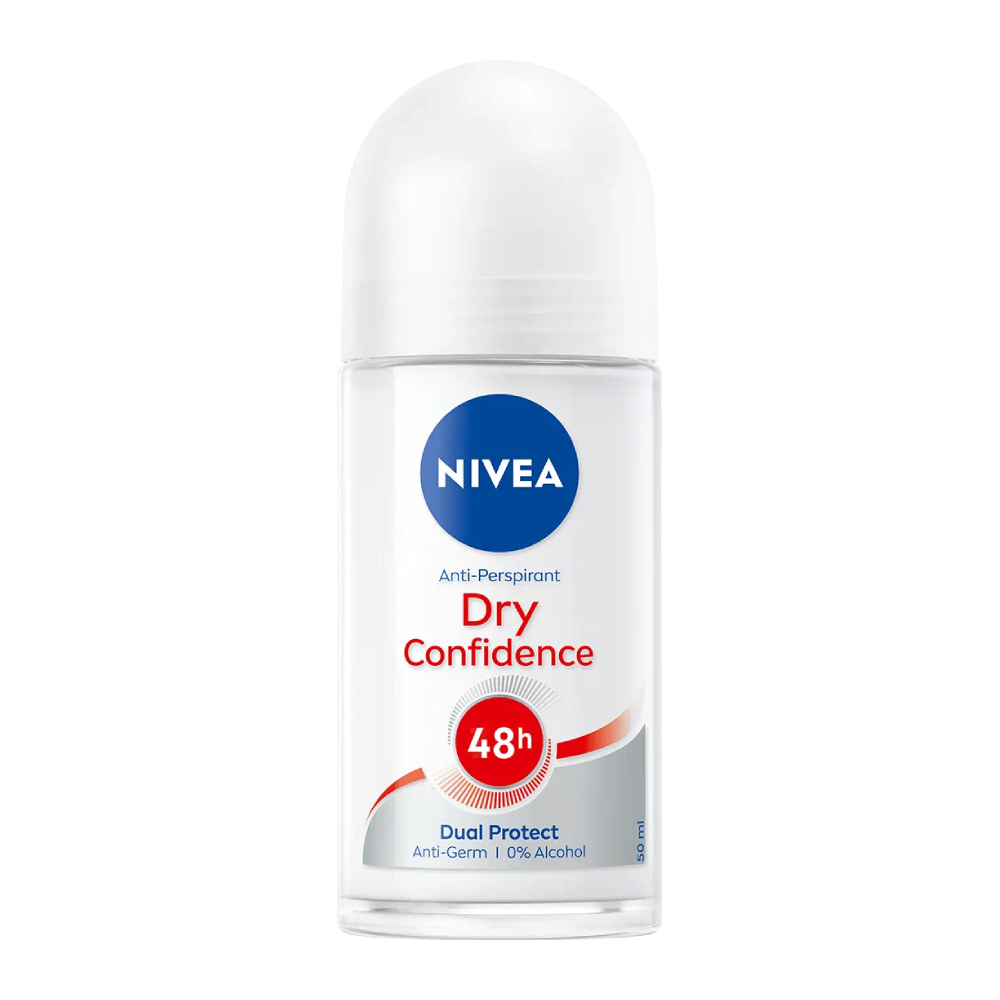 مام رول زنانه نیوآ Nivea مدل Dry Confidence رایحه شیرین و تند حجم 50 میل