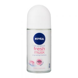 مام رول زنانه نیوآ Nivea مدل Fresh Musk خوشبو کننده زیر بغل حجم 50 میل