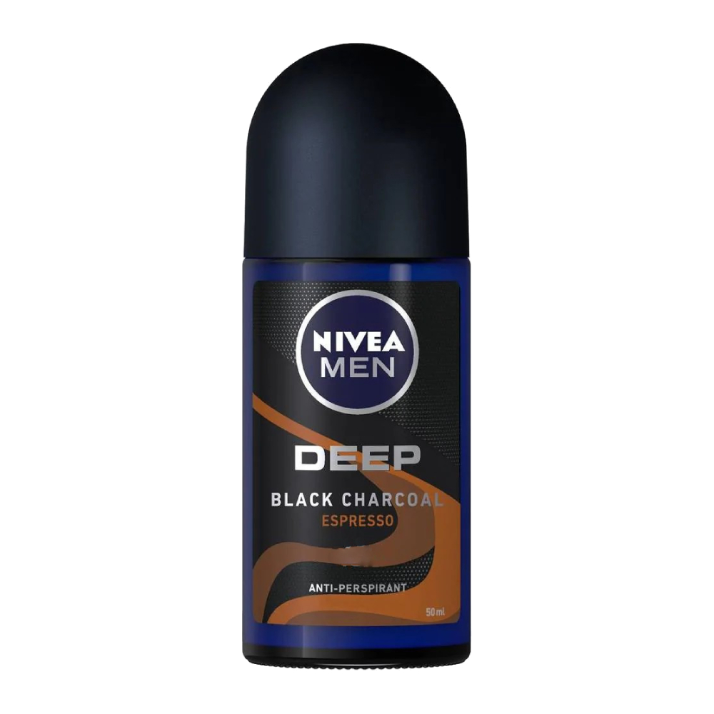 مام رول مردانه نیوآ Nivea مدل Deep Black Charcoal Espresso حجم 50 میل