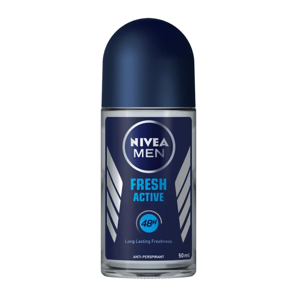 مام رول مردانه نیوآ Nivea مدل Fresh Active مناسب انواع پوست حجم 50 میل