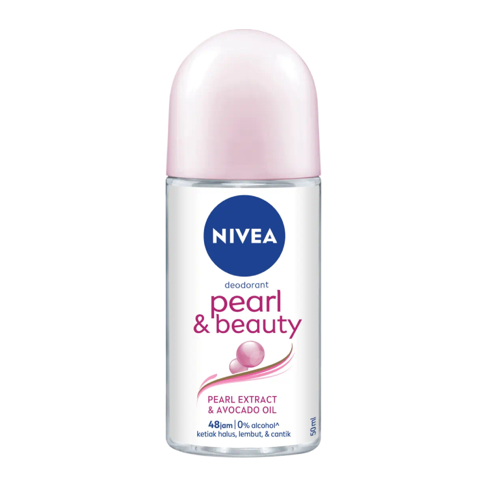 مام رول زنانه نیوآ Nivea مدل Pearl And Beauty حاوی روغن آووکادو حجم 50 میل