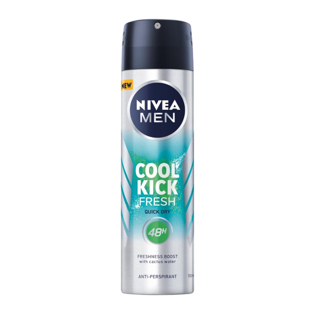 اسپری ضد تعریق مردانه نیوآ Nivea مدل Cool Kick Fresh حجم 150 میل