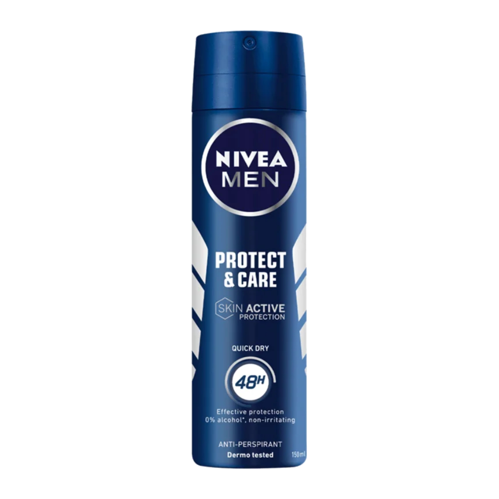 اسپری ضد تعریق مردانه نیوآ Nivea مدل Protect And Care حجم 150 میل