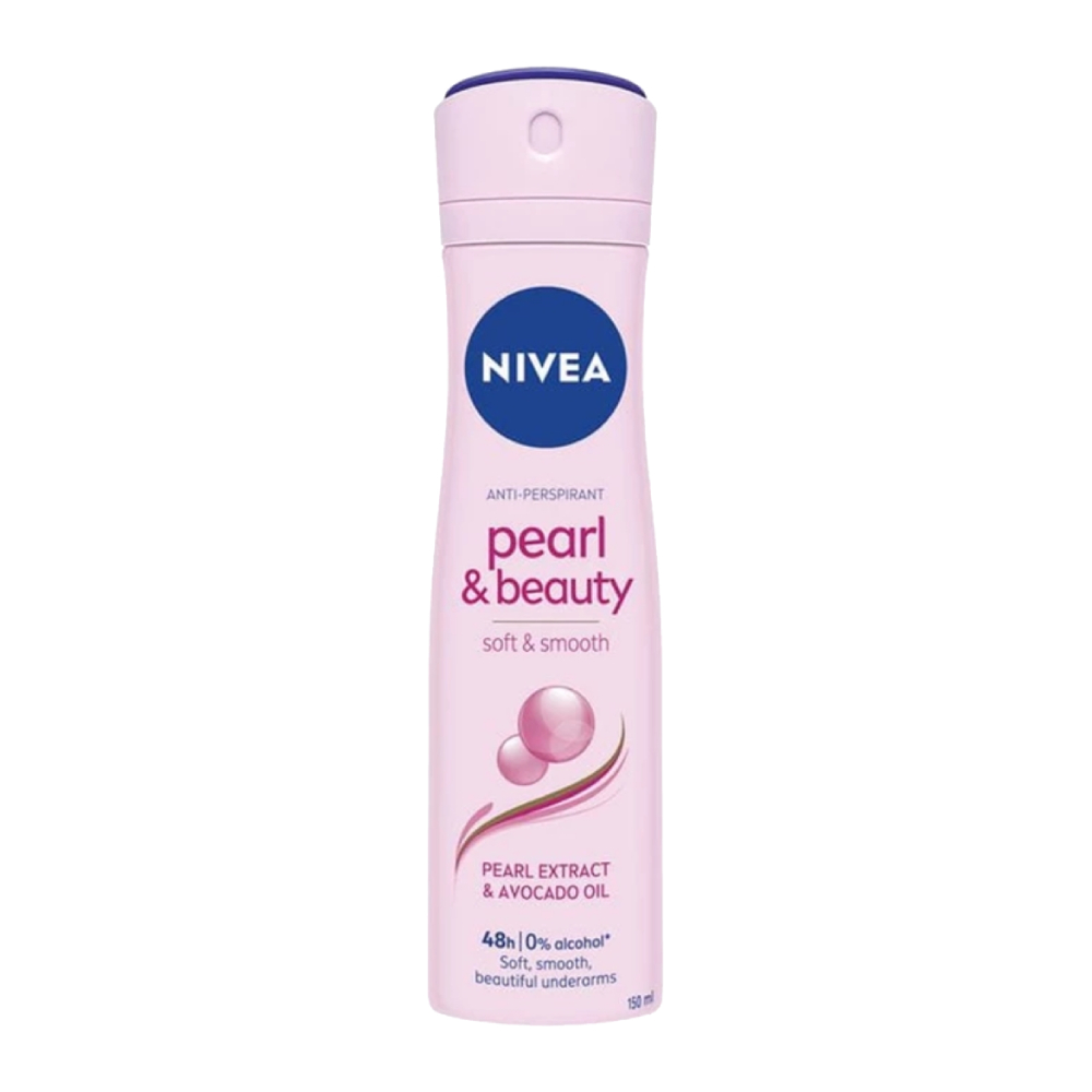 اسپری ضد تعریق زنانه نیوآ Nivea مدل Pearl And Beauty ماندگاری 48 ساعت حجم 150 میل