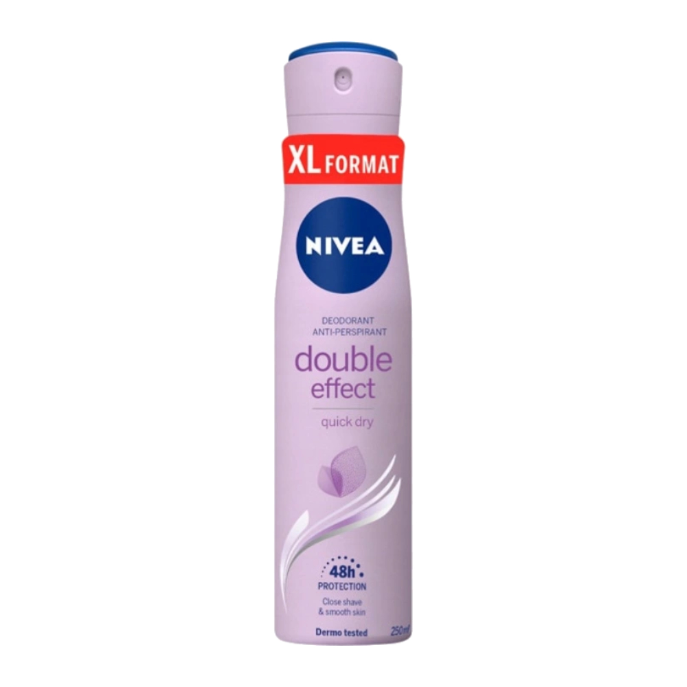 اسپری ضد تعریق زنانه نیوآ Nivea مدل Double Effect رایحه گل بنفشه و مرکبات حجم 250 میل