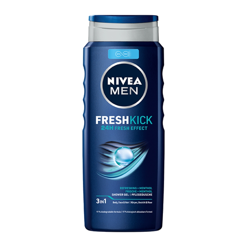 شامپو سر و بدن مردانه نیوآ Nivea مدل Fresh Kick حجم 250 میل